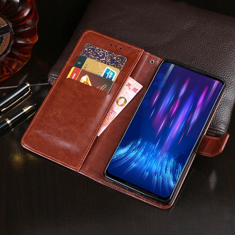 idewei Crazy Horse Texture Horizontal Flip Leather Case with Holder & Card Slots & Wallet For Doogee S97 Pro(Blue) - More Brand by idewei | Online Shopping UK | buy2fix