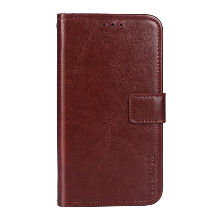 idewei Crazy Horse Texture Horizontal Flip Leather Case with Holder & Card Slots & Wallet For Doogee S97 Pro(Brown) - More Brand by idewei | Online Shopping UK | buy2fix