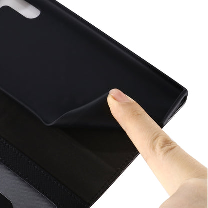 For Galaxy Note 10 GEBEI Top-grain Leather Horizontal Flip Protective Case with Holder & Card Slots & Wallet & Photo Frame(Black) - Galaxy Phone Cases by GEBEI | Online Shopping UK | buy2fix