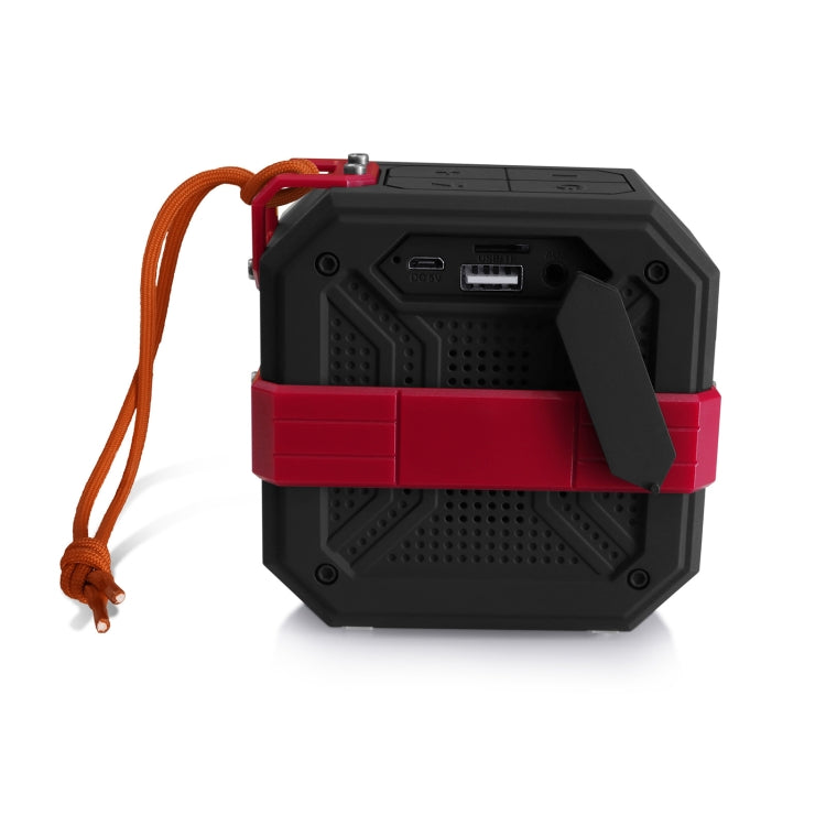 New Rixing NR-103 Mini TWS Bluetooth Speaker with Lanyard(Red) - Mini Speaker by New Rixing | Online Shopping UK | buy2fix