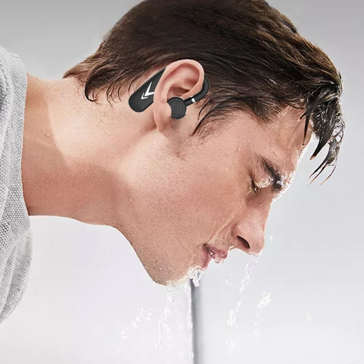 HXSJ J6 TWS Bluetooth 5.0 Single Earhook Noise Cancelling Headphone(Black+Silver) - Bluetooth Earphone by HXSJ | Online Shopping UK | buy2fix