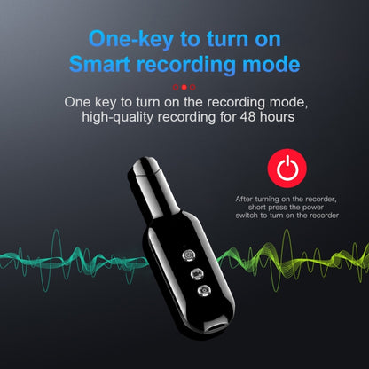 D3 AI Smart High-definition Noise Reduction Voice Recorder, Capacity:32GB(Black) - Security by buy2fix | Online Shopping UK | buy2fix