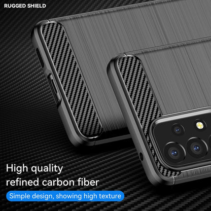 For Samsung Galaxy A53 5G Brushed Texture Carbon Fiber TPU Phone Case(Black) - Galaxy Phone Cases by buy2fix | Online Shopping UK | buy2fix