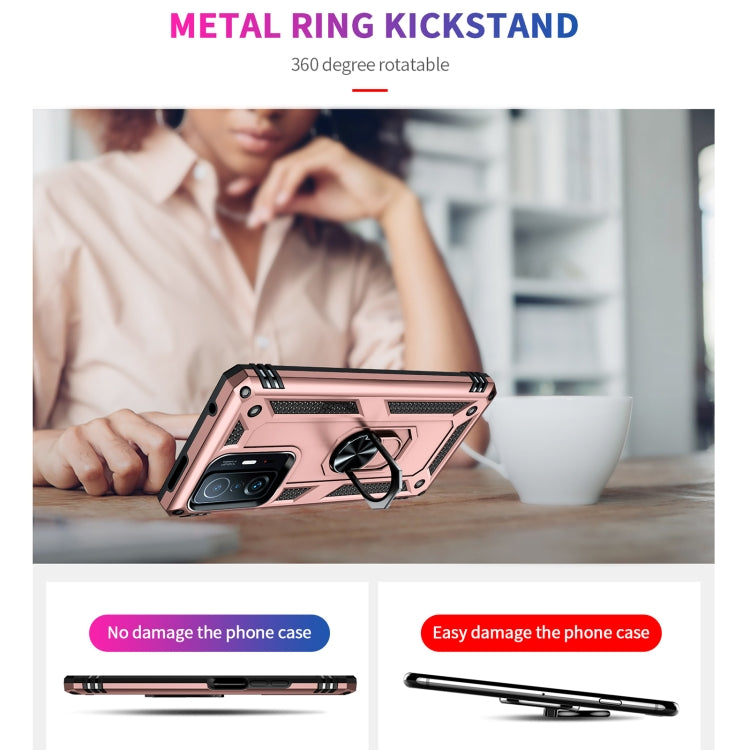 For Xiaomi 11T Pro Shockproof TPU + PC Phone Case(Rose Gold) - Xiaomi Accessories by buy2fix | Online Shopping UK | buy2fix