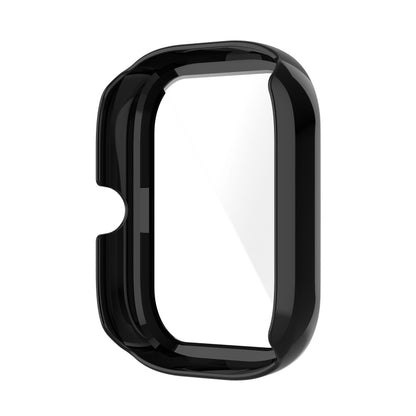 For Amazfit GTS 2 mini PC + Tempered Glass Watch Protective Case(Black) - Watch Cases by buy2fix | Online Shopping UK | buy2fix