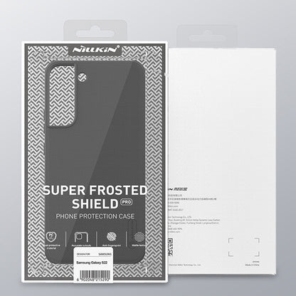 For Samsung Galaxy S22 5G NILLKIN Super Frosted Shield Pro PC + TPU Phone Case(Black) - Galaxy S22 5G Cases by NILLKIN | Online Shopping UK | buy2fix