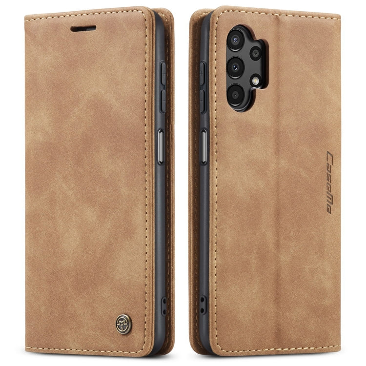 For Samsung Galaxy A13 4G/A13 5G/A04S/A04/M13 5G CaseMe 013 Multifunctional Horizontal Flip Leather Phone Case(Brown) - Galaxy Phone Cases by CaseMe | Online Shopping UK | buy2fix