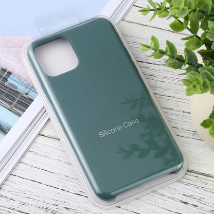 For iPhone 12 / 12 Pro Solid Silicone Phone Case(Dark Green) - Apple Accessories by buy2fix | Online Shopping UK | buy2fix