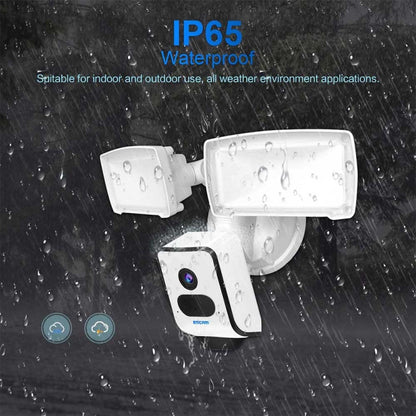 ESCAM QF612 3MP WiFi IP Camera & Floodlight, Support Night Vision / PIR Detection(EU Plug) - Security by ESCAM | Online Shopping UK | buy2fix