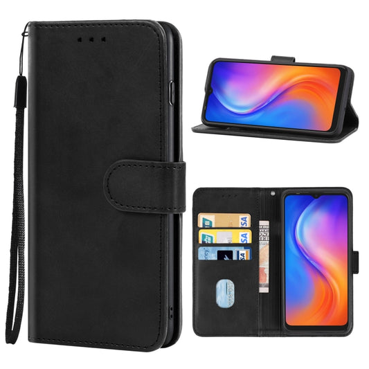 Leather Phone Case For Tecno Spark 6 Go / Spark Go 2020(Black) - Mobile Accessories by buy2fix | Online Shopping UK | buy2fix