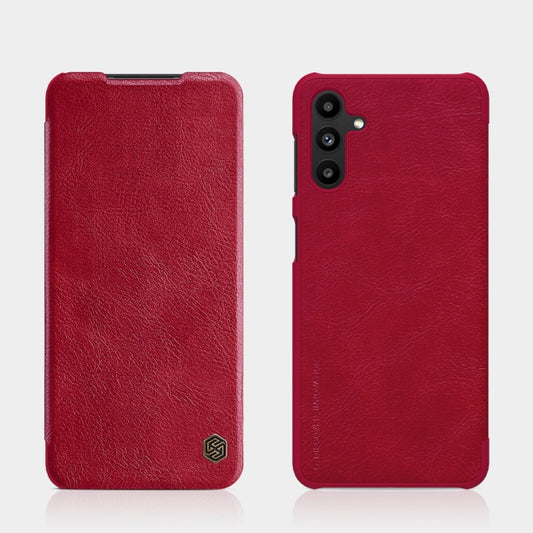 For Samsung Galaxy A13 5G NILLKIN QIN Series Crazy Horse Texture Leather Phone Case(Red) - Galaxy Phone Cases by NILLKIN | Online Shopping UK | buy2fix