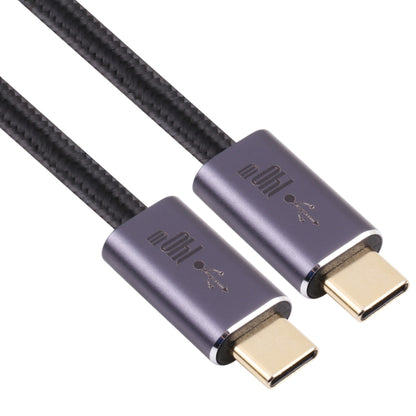 140W USB 2.0 USB-C / Type-C Male to USB-C / Type-C Male Braided Data Cable, Cable Length:2m(Black) - Computer & Networking by buy2fix | Online Shopping UK | buy2fix