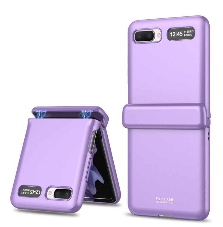 For Samsung Galaxy Z Flip 5G GKK Magnetic Full Coverage Phone Flip Case(Purple) - Galaxy Phone Cases by GKK | Online Shopping UK | buy2fix