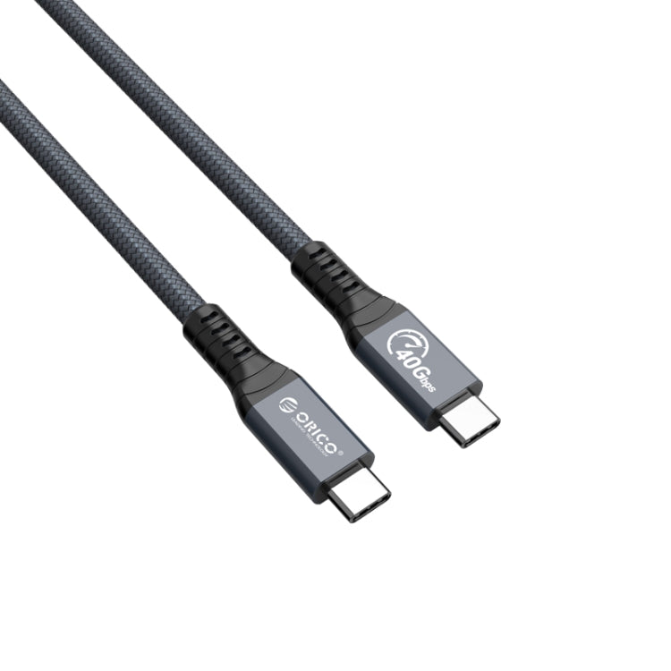 ORICO 40Gbps Thunderbolt 4 USB-C / Tpye-C Data Cable, Cable Length:80cm(Grey) - Cable & Adapters by ORICO | Online Shopping UK | buy2fix