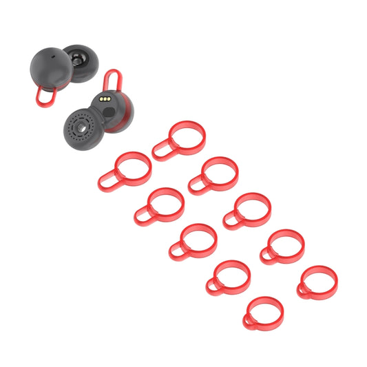 5 Pairs Non-Slip Silicone Earphone Ferrule Set for Sony LinkBuds Ear Cap(Red) - Apple Accessories by buy2fix | Online Shopping UK | buy2fix