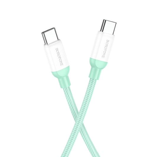 Borofone BX68 100W USB-C / Type-C to Type-C Charging Data Cable, Length:2m(Green) -  by Borofone | Online Shopping UK | buy2fix