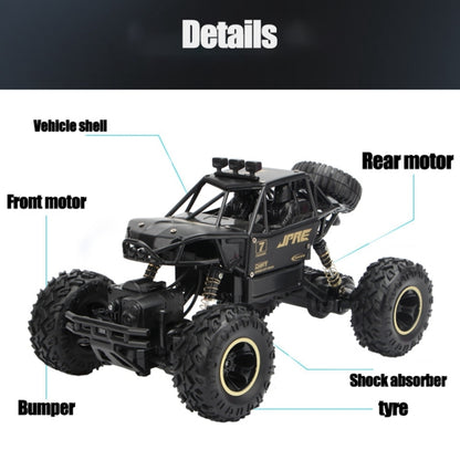2.4GHz 4WD Double Motors Off-Road Climbing Car Remote Control Vehicle, Model:6241(Silver) - RC Cars by buy2fix | Online Shopping UK | buy2fix