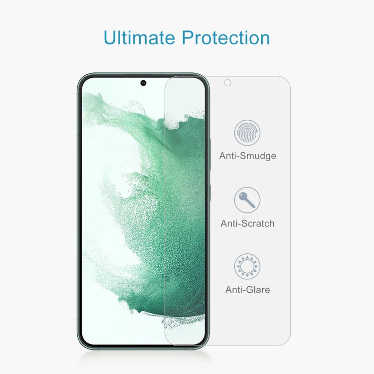 For Samsung Galaxy S22+ 5G 10pcs 0.26mm 9H 2.5D Tempered Glass Film, Fingerprint Unlocking Is Not Supported - Galaxy S22+ 5G Tempered Glass by buy2fix | Online Shopping UK | buy2fix