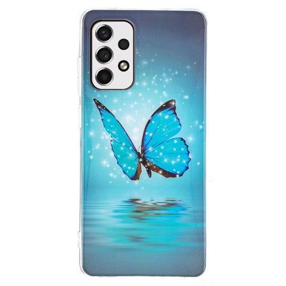 For Samsung Galaxy A13 4G Luminous TPU Protective Phone Case(Butterfly) - Samsung Accessories by buy2fix | Online Shopping UK | buy2fix