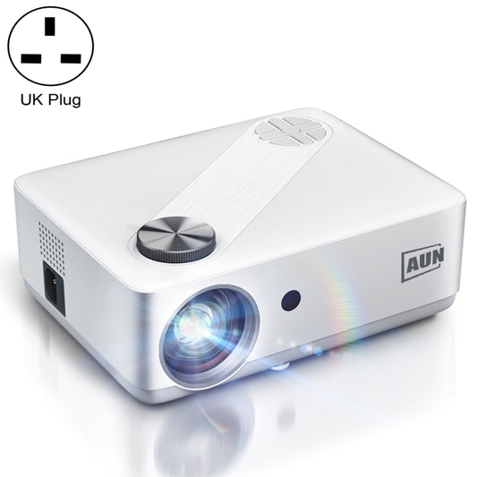 AUN AKEY8 1920x1080 6000 Lumens Portable Home Theater LED HD Digital Projector, Basic Version, UK Plug - Consumer Electronics by AUN | Online Shopping UK | buy2fix