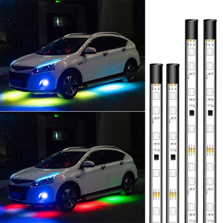 Car Modification Symphony Voice Control LED Chassis Lights, Specification:2 x 120cm + 2 x 150cm - In Car by buy2fix | Online Shopping UK | buy2fix