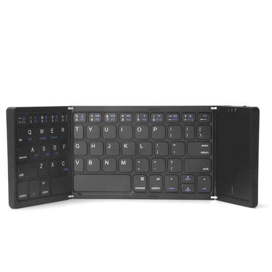 B089T Foldable Bluetooth Keyboard Rechargeable with Touchpad(Black) - Wireless Keyboard by buy2fix | Online Shopping UK | buy2fix