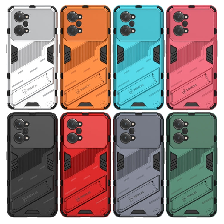 For OPPO K10 Pro 5G China Punk Armor 2 in 1 PC + TPU Shockproof Phone Case with Invisible Holder(Orange) - OPPO Cases by buy2fix | Online Shopping UK | buy2fix