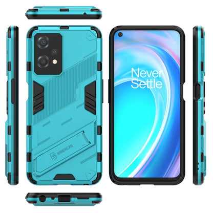For OnePlus Nord CE 2 Lite 5G/Realme 9 Pro Punk Armor 2 in 1 Shockproof Phone Case with Invisible Holder(Blue) - OnePlus Cases by buy2fix | Online Shopping UK | buy2fix