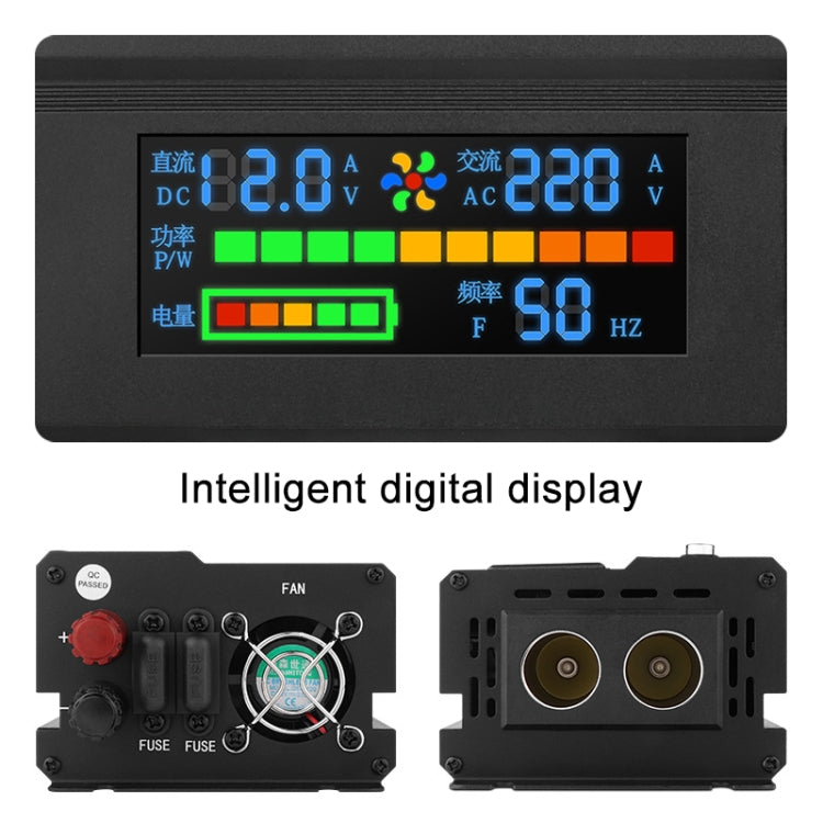 8896 1600W Car Smart Multi-functional Digital Display Inverter, Specification:24V - In Car by buy2fix | Online Shopping UK | buy2fix