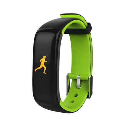 P1 Plus 0.96 inch TFT Color Screen Smart Wristband, Support Blood Pressure Monitoring/Heart Rate Monitoring(Green) - Smart Wear by buy2fix | Online Shopping UK | buy2fix