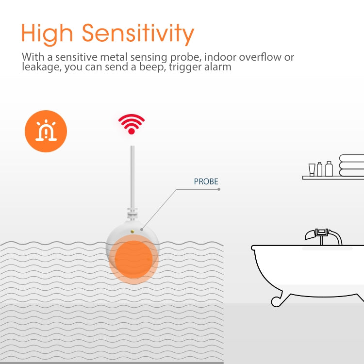 NEO NAS-WS05B Zigbee Water Sensor & Flood Sensor - Security by NEO | Online Shopping UK | buy2fix