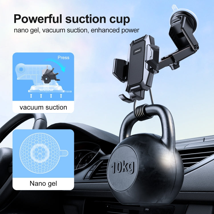 JOYROOM JR-ZS285 Mechanical Car Dashboard Phone Holder(Black) - In Car by JOYROOM | Online Shopping UK | buy2fix