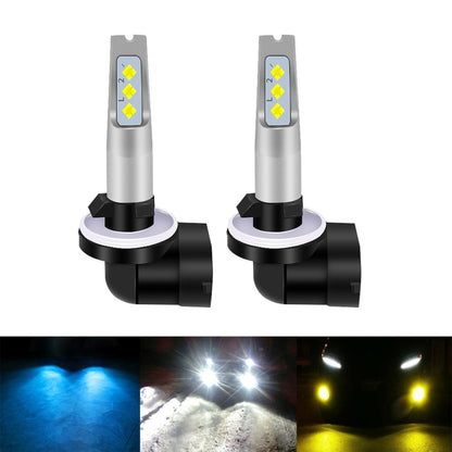 1 Pair 881 DC 12V-24V 12W 1800LM Car LED Fog Light(Yellow Light) - In Car by buy2fix | Online Shopping UK | buy2fix