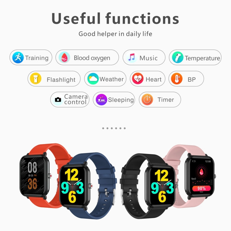 Q9 Pro 1.7 inch TFT HD Screen Smart Watch, Support Body Temperature Monitoring/Heart Rate Monitoring(Black) - Smart Wear by buy2fix | Online Shopping UK | buy2fix