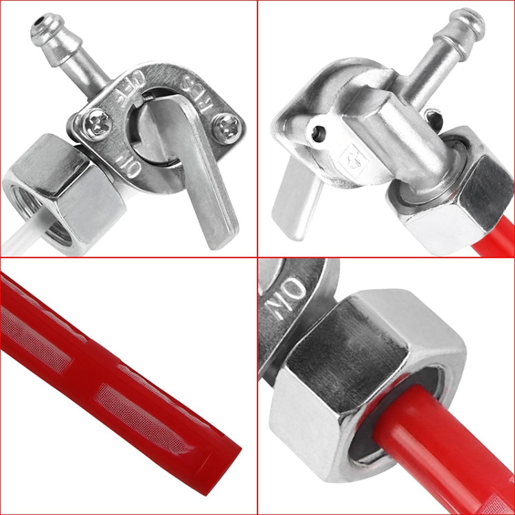 Motorcycle Fuel Tap Valve Petcock Fuel Tank Gas Switch for Honda CB400F 1977(Red) - In Car by buy2fix | Online Shopping UK | buy2fix