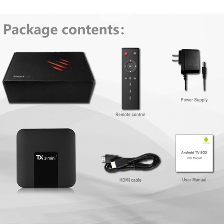 TX3 mini+  Android 11.0 Smart TV Box, Amlogic S905W2 Quad Core, Memory:4GB+32GB, 2.4GHz / 5GHz WiFi(EU Plug) - Consumer Electronics by buy2fix | Online Shopping UK | buy2fix