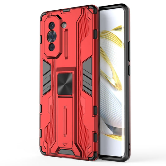 For Huawei Nova 10 4G Supersonic PC + TPU Shock-proof Protective Phone Case with Holder(Red) - Huawei Cases by buy2fix | Online Shopping UK | buy2fix