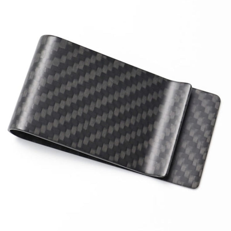 Car Carbon Fiber Card Holder Wallet Credit Card Clip(Matte) - In Car by buy2fix | Online Shopping UK | buy2fix