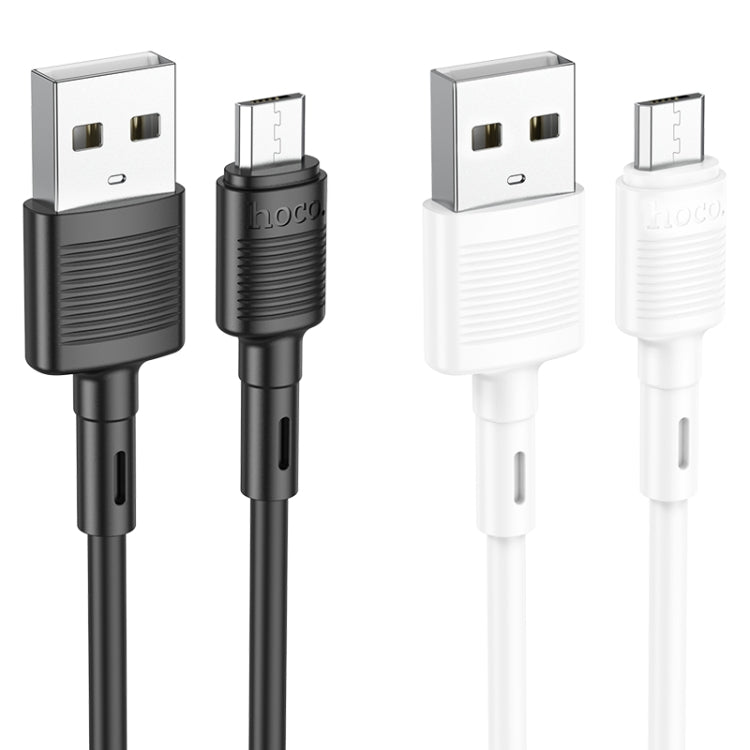 hoco X83 2.4A USB to Micro USB Victory Charging Data Cable，Length：1m(White) -  by hoco | Online Shopping UK | buy2fix