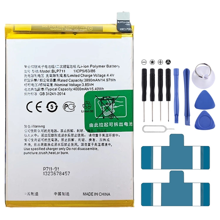 BLP711 4000 mAh Li-Polymer Battery Replacement For OPPO A1k / Realme C2 - For OPPO by buy2fix | Online Shopping UK | buy2fix