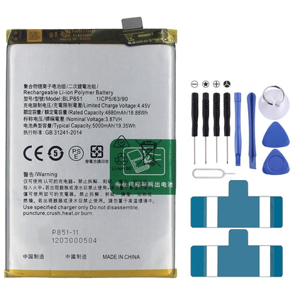 BLP851 5000mAh Li-Polymer Battery Replacement For OPPO A74 5G / A54 5G - For OPPO by buy2fix | Online Shopping UK | buy2fix