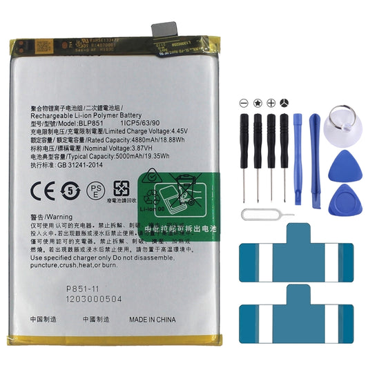 BLP851 5000mAh Li-Polymer Battery Replacement For OPPO F19 / F19s - For OPPO by buy2fix | Online Shopping UK | buy2fix