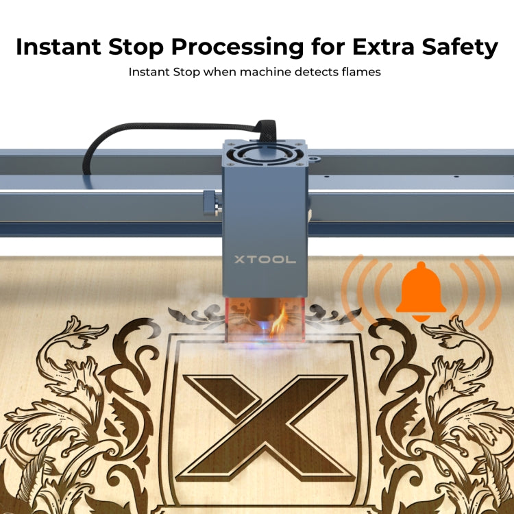 XTOOL D1 Pro-10W High Accuracy DIY Laser Engraving & Cutting Machine, Plug Type:EU Plug(Golden Red) - DIY Engraving Machines by XTOOL | Online Shopping UK | buy2fix
