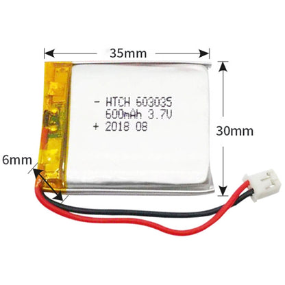 2pcs 603035 600mAh Li-Polymer Battery Replacement - Others by buy2fix | Online Shopping UK | buy2fix