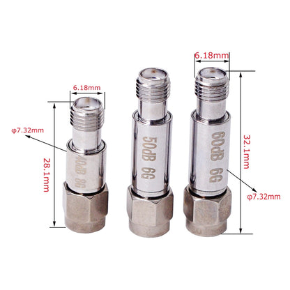 25dBi SMA Attenuator DC-6GHz SMA Coaxial Fixed Connectors - Connectors by buy2fix | Online Shopping UK | buy2fix