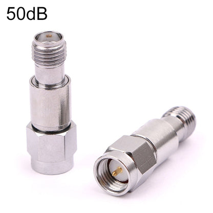 50dBi SMA Attenuator DC-6GHz SMA Coaxial Fixed Connectors - Connectors by buy2fix | Online Shopping UK | buy2fix