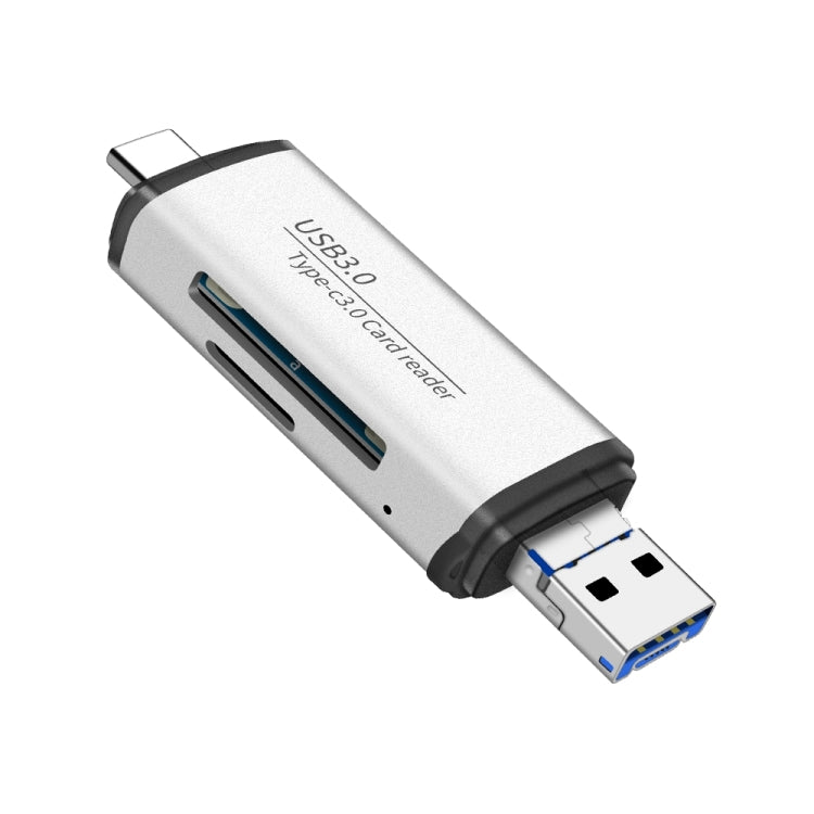 ADS-101 USB 3.0 Multi-function Card Reader(Silver) -  by buy2fix | Online Shopping UK | buy2fix