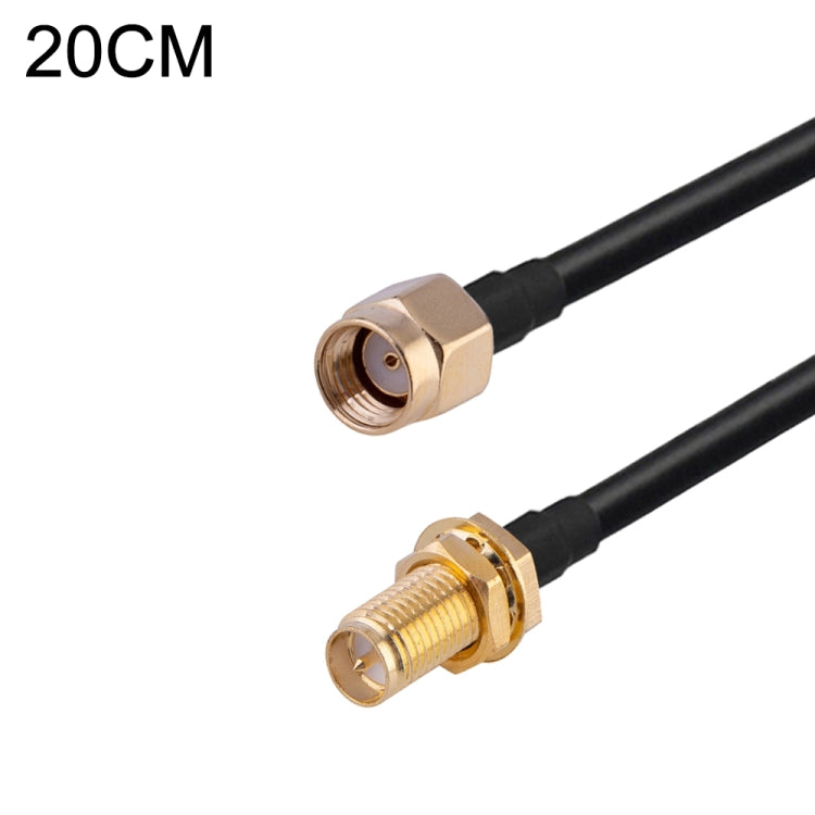 RP-SMA Male to RP-SMA Female RG174 RF Coaxial Adapter Cable, Length: 20cm - Connectors by buy2fix | Online Shopping UK | buy2fix