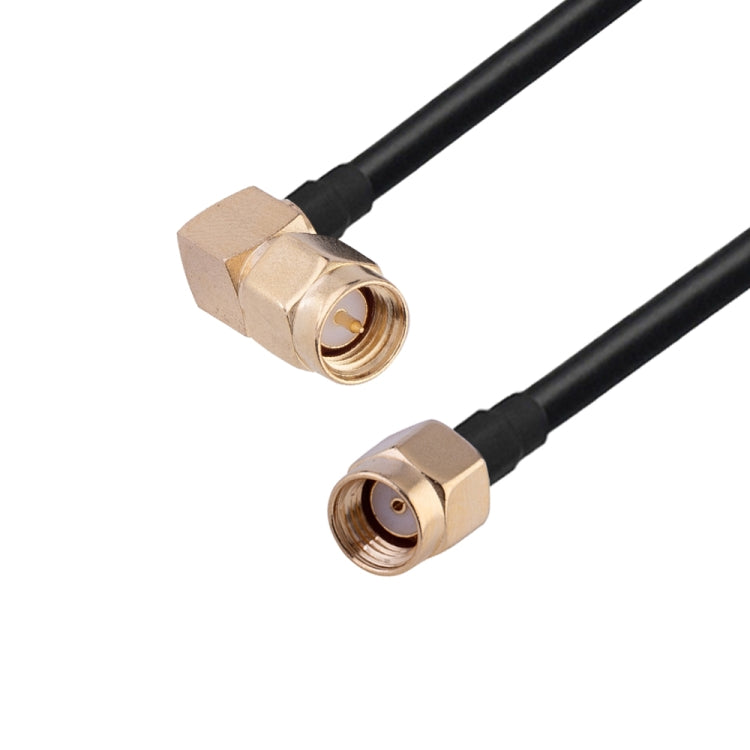 SMA Male Elbow to PR-SMA Male RG174 RF Coaxial Adapter Cable, Length: 1m - Connectors by buy2fix | Online Shopping UK | buy2fix