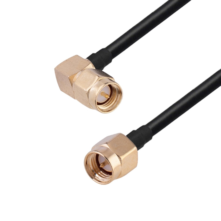 SMA Male Elbow to SMA Male RG174 RF Coaxial Adapter Cable, Length: 1m - Connectors by buy2fix | Online Shopping UK | buy2fix